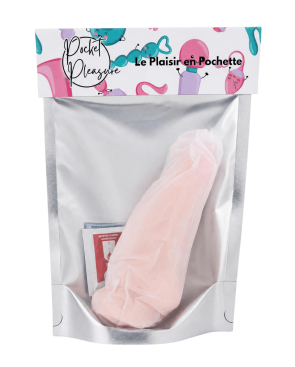 Gode Réaliste Ventouse avec Testicules 1 dosette de lubrifiant — Pocket Pleasure