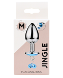 Plug bijou aluminium bleu avec clochettes Taille M JINGLE Plug bijou aluminium bleu avec clochettes Taille M JINGLE