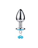 Plug bijou aluminium bleu avec clochettes Taille M JINGLE Plug bijou aluminium bleu avec clochettes Taille M JINGLE