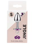 Plug bijou aluminium violet avec clochettes Taille S JINGLE Plug bijou aluminium violet avec clochettes Taille S JINGLE