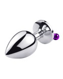 Plug bijou aluminium violet avec clochettes Taille S JINGLE Plug bijou aluminium violet avec clochettes Taille S JINGLE