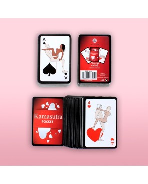 Mini jeu de 54 cartes Kamasutra