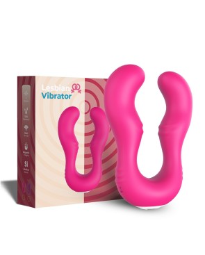 Vibromasseur Rose en forme de U double tête stimulateur point G 
