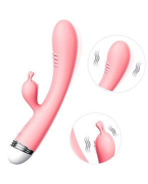 Vibromasseur Rabbit rose vintage 10 vitesse USB