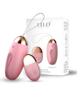 Oeuf vibrant rainuré rose USB avec télécommande