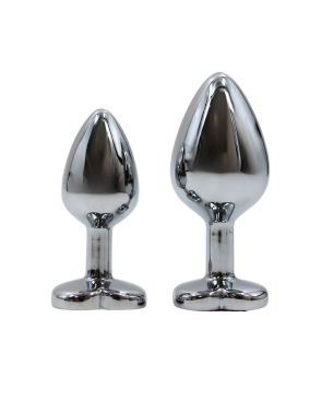 Plug bijou en aluminium bijou coeur violet Medium LOVELY