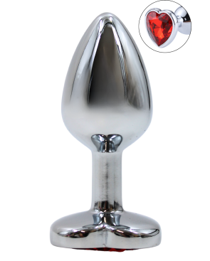 Plug bijou coeur en aluminium bijou rouge Small LOVELY