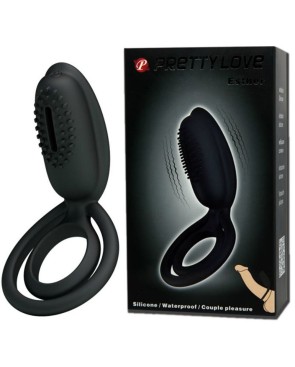 Cockring vibrant en silicone avec stimulateur clitoridien Esther