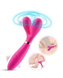 Vibromasseur Wand rose en forme de Y avec 3 moteurs Vibromasseur Wand rose en forme de Y avec 3 moteurs