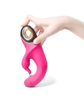 Vibromasseur Rabbit rose 9 modes de vibrations puissantes 