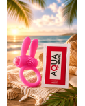 Anneau Vibrant Rabbit Rose Silicone 1 dosette de lubrifiant — Pocket Pleasure Anneau Vibrant Rabbit Rose Silicone 1 dosette de lubrifiant — Pocket Pleasure
