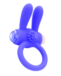 Anneau Vibrant Rabbit Bleu Silicone 1 dosette de lubrifiant — Pocket Pleasure Anneau Vibrant Rabbit Bleu Silicone 1 dosette de lubrifiant — Pocket Pleasure