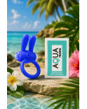 Anneau Vibrant Rabbit Bleu Silicone 1 dosette de lubrifiant — Pocket Pleasure Anneau Vibrant Rabbit Bleu Silicone 1 dosette de lubrifiant — Pocket Pleasure