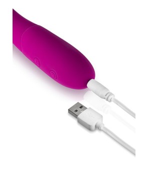 Vibromasseur rabbit Bella rose USB large tête point G 10 programmes