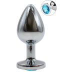 Plug bijou en aluminium bijou bleu Large HELIRA Plug bijou en aluminium bijou bleu Large HELIRA
