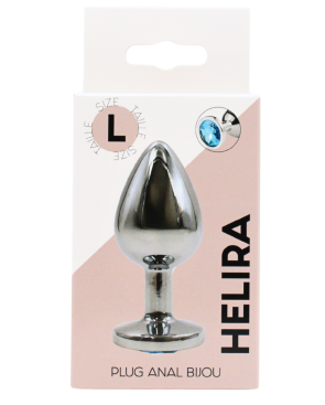 Plug bijou en aluminium bijou bleu Large HELIRA