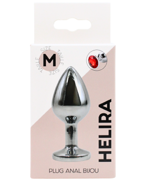 Plug bijou en aluminium bijou rouge Medium HELIRA