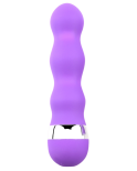 Mini Vibromasseur violet ondulés Pocket Pleasure 1 dosette de lubrifiant Mini Vibromasseur violet ondulés Pocket Pleasure 1 dosette de lubrifiant