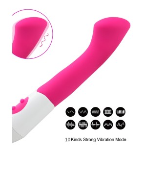 Vibromasseur rose tête plate spécial point G