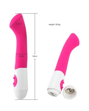 Vibromasseur rose tête plate spécial point G 