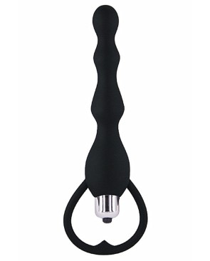 Chapelet anal noir vibrant 