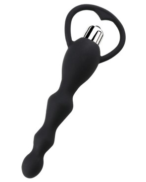 Chapelet anal noir vibrant