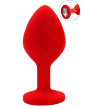 Plug rouge bijou cristal Medium CHERRY Plug rouge bijou cristal Medium CHERRY