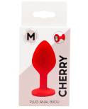 Plug rouge bijou cristal Medium CHERRY Plug rouge bijou cristal Medium CHERRY