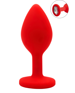 Plug rouge bijou cristal Small CHERRY 