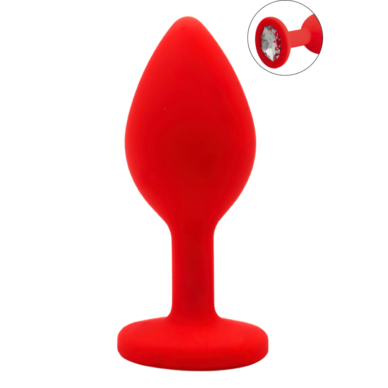Plug rouge bijou cristal Small CHERRY