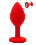 Plug rouge bijou cristal Small CHERRY