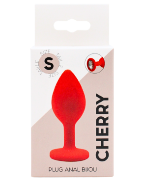 Plug rouge bijou cristal Small CHERRY 