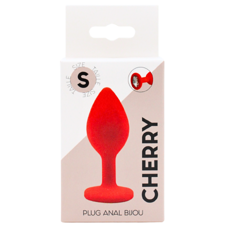 Plug rouge bijou cristal Small CHERRY