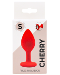 Plug rouge bijou cristal Small CHERRY