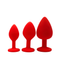 Plug rouge bijou cristal Small CHERRY