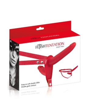 Double gode ceinture rouge 