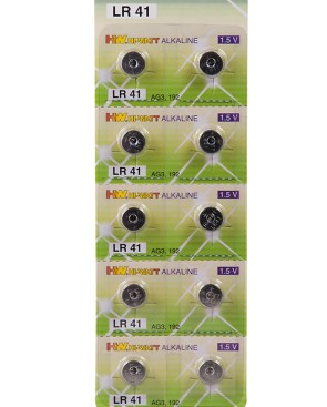 Boîte de 10 piles LR41 