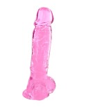 Gode jelly rose ventouse taille XL 22cm Gode jelly rose ventouse taille XL 22cm