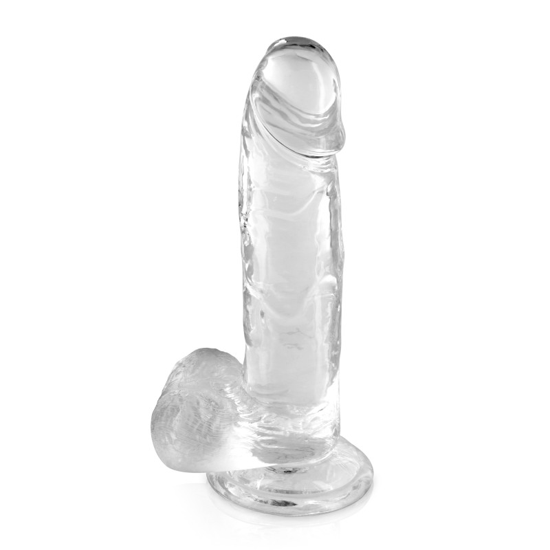Gode jelly transparent ventouse taille L 20cm Gode jelly transparent ventouse taille L 20cm