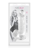 Gode jelly transparent ventouse taille L 20cm Gode jelly transparent ventouse taille L 20cm