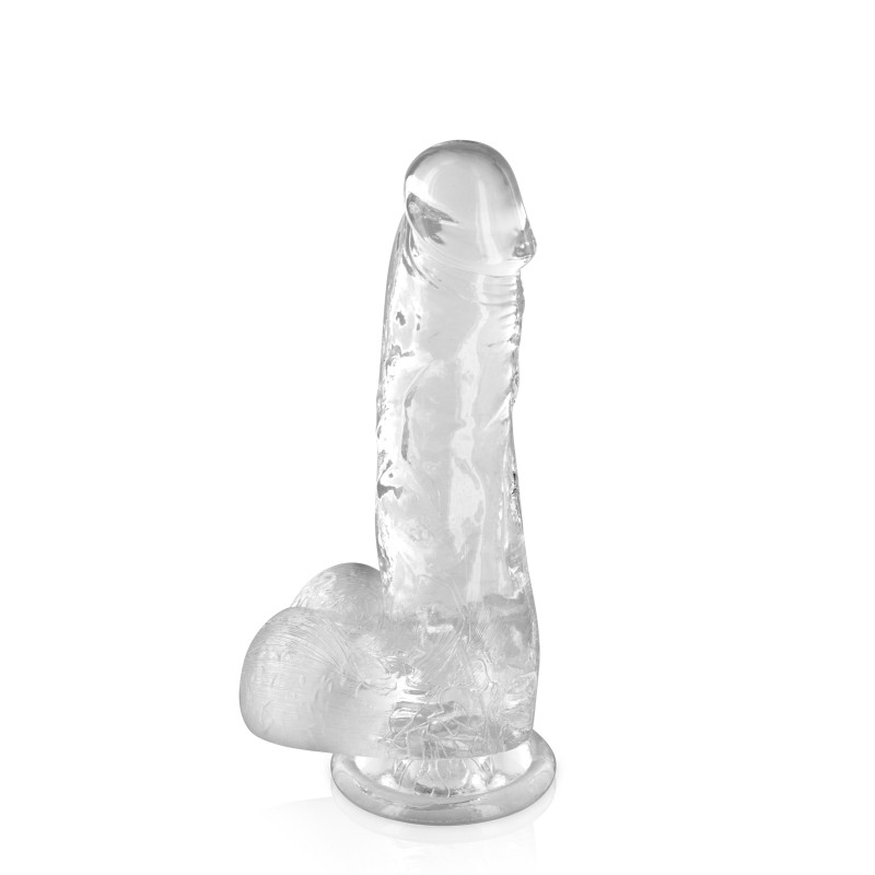 Gode jelly transparent ventouse taille M 17.5cm Gode jelly transparent ventouse taille M 17.5cm
