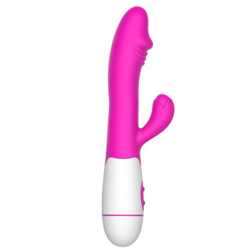 Vibromasseur rabbit rose avec gland 30 programmes Vibromasseur rabbit rose avec gland 30 programmes