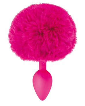 Plug anal pompon fuschia 