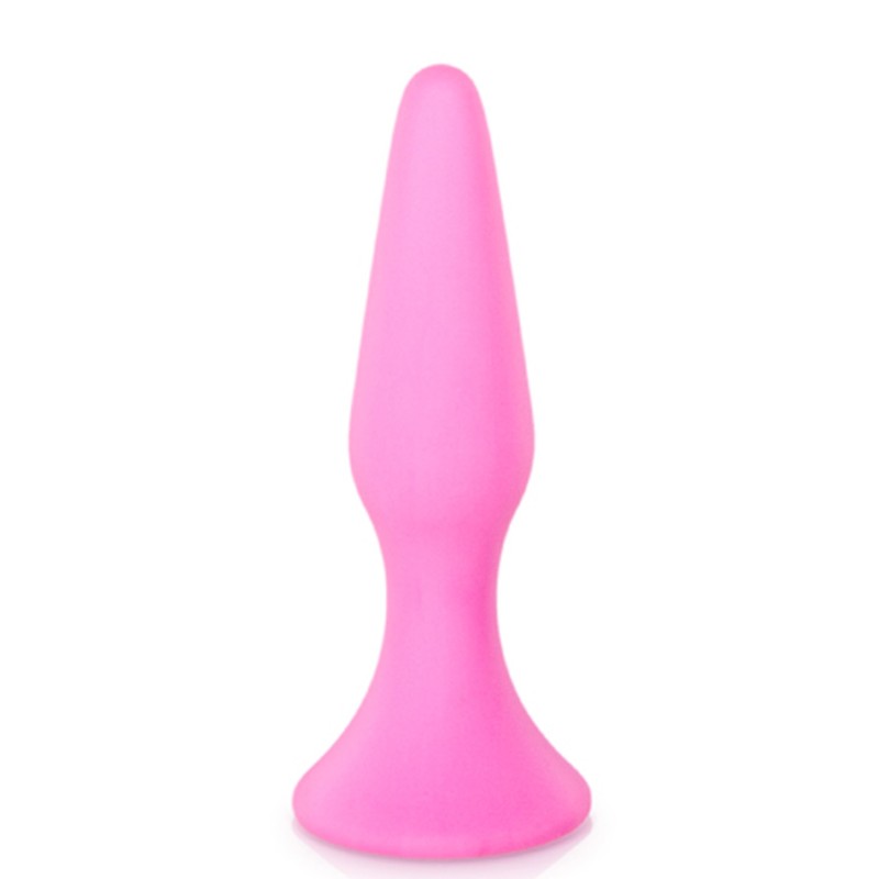 Plug anal ventouse rose moyen base large Plug anal ventouse rose moyen base large