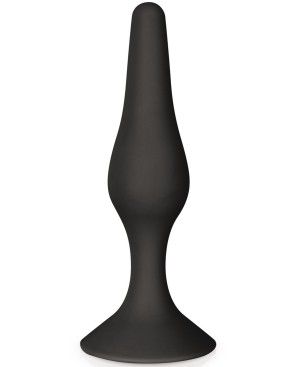 Plug anal ventouse noir taille L