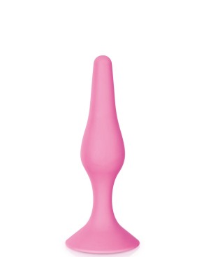 Plug anal ventouse rose taille S 