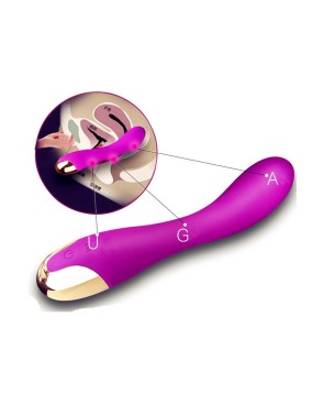 Vibromasseur violet 10 programmes USB