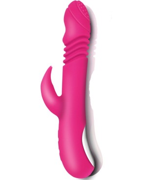 Vibromasseur rabbit va-et-vient chauffant 7 programmes USB