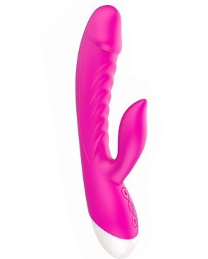 Vibromasseur rabbit rose 10 programmes USB 