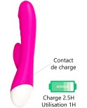 Vibromasseur rabbit rose 10 programmes USB Vibromasseur rabbit rose 10 programmes USB